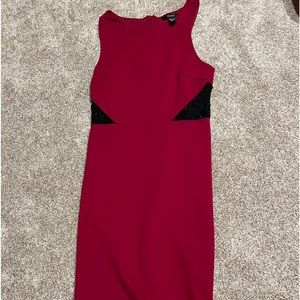 Forever 21 red dress , with side cutouts